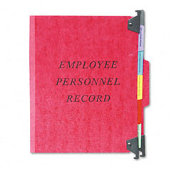 Pendaflex Hanging Personnel Folders, 1/3 Cut Top Tab, Letter, Red ESSSER2ER