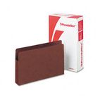 Pendaflex Heavy-Duty Five Inch Expansion File, Straight Cut, Red Fiber, Legal, 10/Box ESS95565