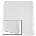 Pendaflex I-Organize Five-Tab Display Book, Letter, Clear ESS10025