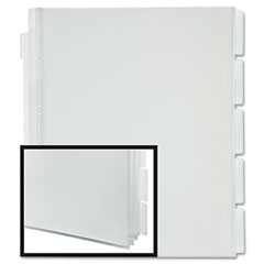 Pendaflex I-Organize Five-Tab Display Book, Letter, Clear ESS10025