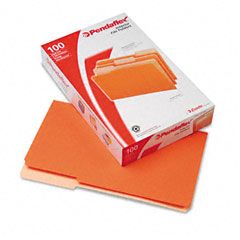 Pendaflex Interior File Folders, 1/3 Cut Top Tab, Legal, Orange, 100/Box ESS435013ORA