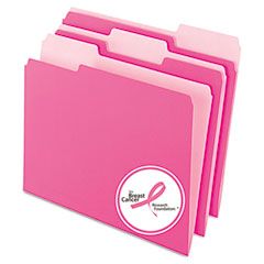 Pendaflex Interior File Folders, 1/3 Cut Top Tab, Letter, Pink, 100/Box ESS421013PIN