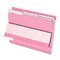 Pendaflex Interior File Folders, 1/3 Cut Top Tab, Letter, Pink, 100/Box ESS421013PIN