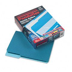 Pendaflex Interior File Folders, 1/3 Cut Top Tab, Letter, Teal, 100/Box ESS421013TEA