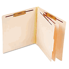 Pendaflex Manila Pressboard End Tab Classification Folders, Letter, Six-Section, 10/Box ESS13175