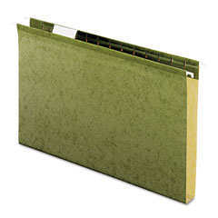 Pendaflex One Inch Reinforced Hanging Kraft File Folders, Legal, Standard Green, 25/Box ESS4153X1