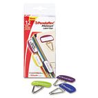 Pendaflex PileSmart Label Clip File Organizers, Lime/Purple/Royal Blue, 12/Pack ESS18652