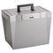 Pendaflex Portable File Storage Box, Letter, Plastic, 14-7/8 x 11-3/4 x 11-1/4, Steel Gray ESS20862