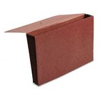 Pendaflex Premium Reinforced Five Inch Expansion Wallets, Red Fiber, Legal, Red ESS60575