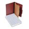 Pendaflex Pressboard Classification Folders, Legal, Four-Section, Red, 10/Box ESS2157R