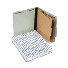 Pendaflex Pressboard Classification Folders, Letter, Six-Section, Green, 10/Box ESS17173