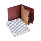 Pendaflex Pressboard Classification Folders, Letter, Six-Section, Red, 10/Box ESS1257R
