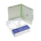 Pendaflex Pressboard Folders with Two 1" Capacity Fasteners, Letter, Green, 25/Box ESS17178