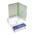 Pendaflex Pressboard Folders with Two 2" Capacity Fasteners, Legal, Green, 25/Box ESS17186