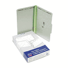 Pendaflex Pressboard Folders with Two 3" Capacity Fasteners, Legal, Green, 25/Box ESS17187