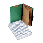 Pendaflex Pressguard Classification Folders, Legal, Six-Section, Green, 10/Box ESS2257GR