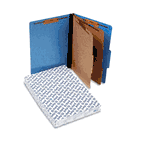 Pendaflex Pressguard Classification Folders, Legal, Six-Section, Light Blue, 10/Box ESS2257LB