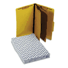 Pendaflex Pressguard Classification Folders, Legal, Six-Section, Yellow, 10/Box ESS2257Y