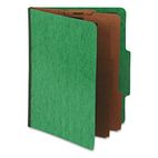 Pendaflex Pressguard Classification Folders, Letter, Six-Section, Green, 10/Box ESS1257GR