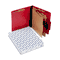 Pendaflex Pressguard Classification Folders, Letter, Six-Section, Scarlet, 10/Box ESS1257SC