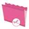 Pendaflex Ready-Tab Colored Reinforced Hanging File Folders, Letter, Pink, 20/Box ESS90240