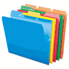 Pendaflex Ready-Tab Ready-Tab File Folders, 1/3 Cut Top Tab, Letter, Assorted Colors, 50/Box ESS42338