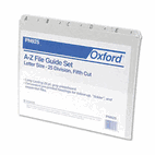 Pendaflex Recycled Top Tab File Guides, Alpha, 1/5 Tab, Pressboard, Letter, 25/Set ESSPN925