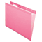 Pendaflex Reinforced Hanging File Folders, Letter, Pink, 25/Box ESS415215PIN