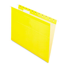Pendaflex Reinforced Hanging File Folders, Letter, Yellow, 25/Box ESS415215YEL