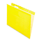Pendaflex Reinforced Hanging File Folders, Letter, Yellow, 25/Box ESS415215YEL