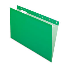 Pendaflex Reinforced Hanging Folders, Legal, Bright Green, 25/Box ESS415315BGR