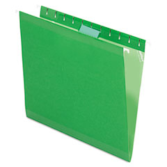 Pendaflex Reinforced Hanging Folders, Letter, Bright Green, 25/Box ESS415215BGR