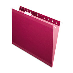 Pendaflex Reinforced Hanging Folders, Letter, Burgundy, 25/Box ESS415215BUR