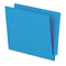 Pendaflex Reinforced Two-Ply Folders, Straight Tab, Letter, Blue, 100/Box ESSH110DBL