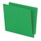 Pendaflex Reinforced Two-Ply Folders, Straight Tab, Letter, Green, 100/Box ESSH110DGR