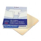 Pendaflex Top Tab File Guides, Blank, 1/3 Tab, 18 Point Manila, Letter, 100/Box ESSEN203