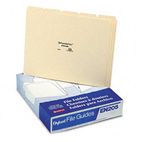 Pendaflex Top Tab File Guides, Blank, 1/5 Tab, 18 Point Manila, Letter, 100/Box ESSEN205