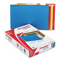 Pendaflex Two Inch Reinforced Hanging Kraft File Folders, Legal, Assorted, 25/Box ESS4153X2ASST