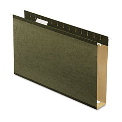 Pendaflex Two Inch Reinforced Hanging Kraft File Folders, Legal, Standard Green, 25/Box ESS4153X2