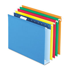 Pendaflex Two Inch Reinforced Hanging Kraft File Folders, Letter, Assorted, 25/Box ESS4152X2ASST