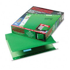 Pendaflex Two Inch Reinforced Hanging Kraft File Folders, Letter, Bright Green, 25/Box ESS4152X2BGR