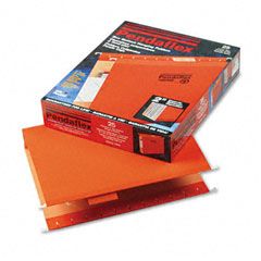 Pendaflex Two Inch Reinforced Hanging Kraft File Folders, Letter, Orange, 25/Box ESS4152X2ORA