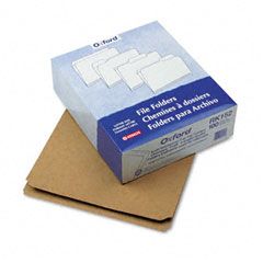 Pendaflex Two-Ply Dark Kraft File Folders, Straight Cut, Top Tab, Letter, Brown, 100/Box ESSRK152