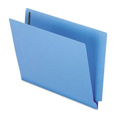 Pendaflex Two-Ply Expansion Folder, Two Fasteners, End Tab, Letter, Blue, 50/Box ESSH10U13BL