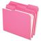 Pendaflex Two-Ply Reinforced File Folders, 1/3 Cut Top Tab, Letter, Pink, 100/Box ESSR15213PIN