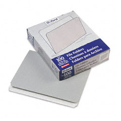 Pendaflex Two-Tone File Folders, Straight Cut, Top Tab, Letter, Gray/Light Gray, 100/Box ESS152GRA