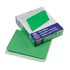Pendaflex Two-Tone File Folders, Straight Cut, Top Tab, Letter, Green/Light Green, 100/Box ESS152BGR