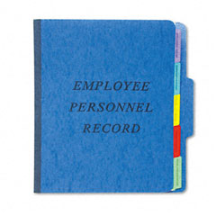 Pendaflex Vertical Personnel Folders, 1/3 Cut Top Tab, Letter, Blue ESSSER1BL