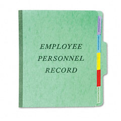 Pendaflex Vertical Personnel Folders, 1/3 Cut Top Tab, Letter, Green ESSSER1GR