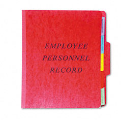 Pendaflex Vertical Personnel Folders, 1/3 Cut Top Tab, Letter, Red ESSSER1ER